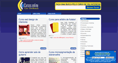 Desktop Screenshot of cursosonlinecertificado.com